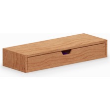 Desna Tek Katlı Tek Çekmeceli Dolap - Kiraz | 34 cm x 12.1 cm x 5.8 cm | Woodsaka