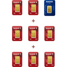 Nadir Gold 24 Ayar 10,5 Gram Külçe Altın (1 Adet 2,5 Gram Külçe Altın + 8 Adet 1 Gram Külçe Altın )