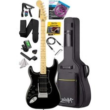 MarkEntegra Midex RPH-40BK Full Black Elektro Gitar Seti Hsh Manyetik Maple Klavye Üst Kalite