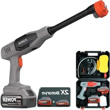 MarkEntegra Çift Akülü Yeni Nesil Motor Oto Yıkama Tabancası, 12 Parça Set