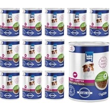 MarkEntegra Yetişkin Köpek Jöleli Biftek Konserve Mama, 400 gr - 12 Adet Set