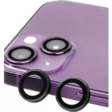 Pileli Store  Apple iPhone 14 Raze Metal Kamera Lens - Siyah