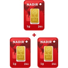 Nadir Gold 24 Ayar 3 Gram Külçe Altın