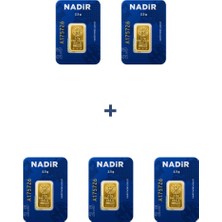Nadir Gold 24 Ayar 12,5 Gram Külçe Altın (5 Adet 2,5 Gram Külçe Altın )