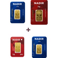Nadir Gold 24 Ayar 11 Gram Altın (1 Ad 5 Gram Altın + 2 Ad 2,5 Gram Altın + 1 Ad 1 Gram Altın )