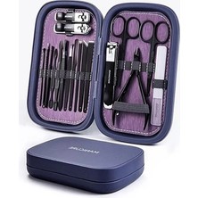 MarkEntegra 18 Parça Mor Tırnak Bakım Seti, Paslanmaz Çelikten