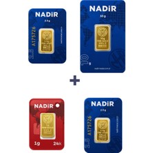 Nadir Gold 24 Ayar 16 Gram Altın (1 Ad 10 Gram Altın + 2 Ad 2,5 Gram Altın + 1 Ad 1 Gram Altın )