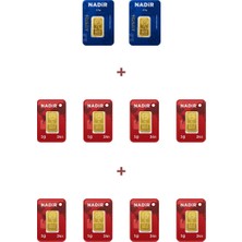 Nadir Gold 24 Ayar 13 Gram Külçe Altın (2 Adet 2,5 Gram Külçe Altın + 8 Adet 1 Gram Külçe Altın )