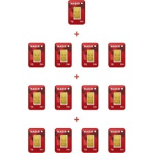 Nadir Gold 24 Ayar 13 Gram Külçe Altın (13 Adet 1 Gram Külçe Altın )
