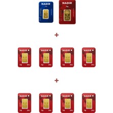 Nadir Gold 24 Ayar 15,5 Gram Altın (1 Ad 5 Gram Altın + 1 Ad 2,5 Gram Altın + 8 Ad 1 Gram Altın )