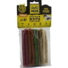 MarkEntegra Karışık Renkli Deri Munchy Çubuk, 15 cm Kalınlıkta, 15 Adet