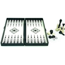 MarkEntegra Manyetik Satranç ve Tavla Seti, Eğlenceli Zeka Oyunu