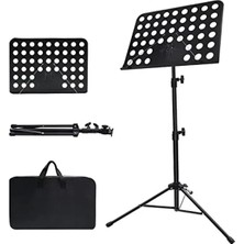 MarkEntegra Taşınabilir Nota Kağıdı Müzik Standı, Çantalı, Ayarlanabilir Tasarım, 1 Paket