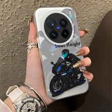 Ucuc Vivo X200 Pro Uyumlu Sert Akrilik Arka Silikon Kenar Lens Koruma Şık Baskı Kılıf