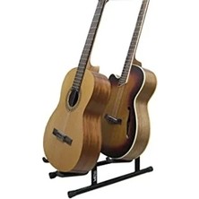 MarkEntegra Çiftli Gitar Sehpası - Taşınabilir ve Kullanışlı, Iki Gitar Için
