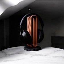 MarkEntegra Minimalist Kulaklık Standı, Bakır-Siyah Renk, Şık Tasarım