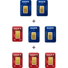 Nadir Gold 24 Ayar 14 Gram Külçe Altın (4 Adet 2,5 Gram Külçe Altın + 4 Adet 1 Gram Külçe Altın )