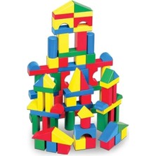 MarkEntegra 100 Parça Ahşap Blok Seti, Eğitici Oyun