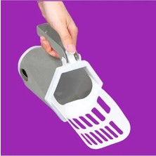 MarkEntegra Elekli Kedi Kum Küreği, Tuvalet Kumunu Eleme Kovası