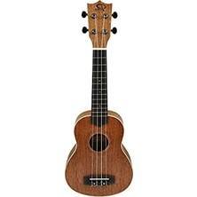 MarkEntegra Hediyeli Maun Soprano Ukulele Seti, Kılıf ve Aksesuarlarla Birlikte