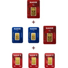 Nadir Gold 24 Ayar 18 Gram Altın (2 Ad 5 Gram Altın + 2 Ad 2,5 Gram Altın + 3 Ad 1 Gram Altın )