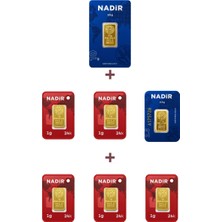 Nadir Gold 24 Ayar 17,5 Gram Altın (1 Ad 10 Gram Altın + 1 Ad 2,5 Gram Altın + 5 Ad 1 Gram Altın )