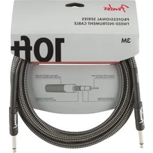 MarkEntegra Professional Series Instrument Cable, Tweed 3 Metre - Gray Tweed Enstrüman Kablosu