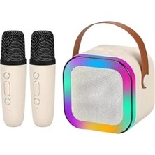 MarkEntegra Kablosuz Karaoke Hoparlör, 5 Ses Efekti ile Rgb LED Aydınlatma, Hd Stereo