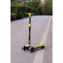 MarkEntegra LED Işıklı 3 Tekerlekli Scooter - 100KG Kapasiteli
