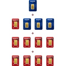 Nadir Gold 24 Ayar 19 Gram Külçe Altın (4 Adet 2,5 Gram Külçe Altın + 9 Adet 1 Gram Külçe Altın )