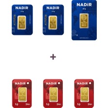 Nadir Gold 24 Ayar 18 Gram Altın (1 Ad 10 Gram Altın + 2 Ad 2,5 Gram Altın + 3 Ad 1 Gram Altın )