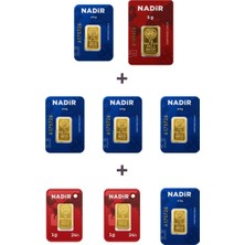 Nadir Gold 24 Ayar 19,5 Gram Altın (1 Ad 5 Gram Altın + 5 Ad 2,5 Gram Altın + 2 Ad 1 Gram Altın )
