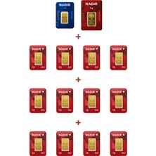 Nadir Gold 24 Ayar 19,5 Gram Altın (1 Ad 5 Gram Altın + 1 Ad 2,5 Gram Altın + 12 Ad 1 Gram Altın )