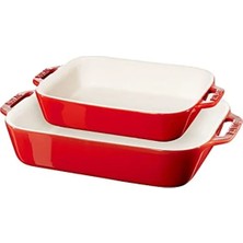 MarkEntegra Dikdörtgen Fırın Kabı Seti, 2'li, Pişirme Için Uygun