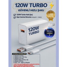 GUNKES 120WATT Turbo Hızlı Şarj Cihazı Aleti Seti Xiaomi Mi Note 11T PRO/12T/12 PRO/12T Pro/13 PRO/13T Pro Uyumlu