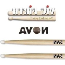 MarkEntegra Hıckory Malzemeden Yapılmış 5A Nylon Tıp Baget, 16"X0.565" Boyut