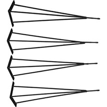 MarkEntegra 71 cm Boyunda Metal Firkete Ayak Masa Ayağı Seti