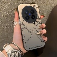 Ucuc Vivo X200 Pro Uyumlu Sert Akrilik Arka Silikon Kenar Lens Koruma Şık Baskı Kılıf