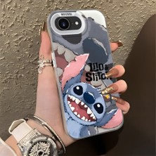 Ucuc iPhone 17E Uyumlu Sert Akrilik Arka Silikon Kenar Lens Koruma Şık Baskı Kılıf