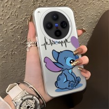 Ucuc Vivo X300 Uyumlu Sert Akrilik Arka Silikon Kenar Lens Koruma Şık Baskı Kılıf