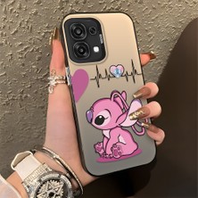 Ucuc Oppo A6 Pro 4g/5g Uyumlu Sert Akrilik Arka Silikon Kenar Lens Koruma Şık Baskı Kılıf