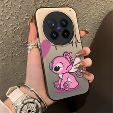 Ucuc Vivo X200 Pro Uyumlu Sert Akrilik Arka Silikon Kenar Lens Koruma Şık Baskı Kılıf