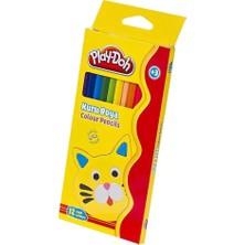 Gray Line Gry Play-Doh 12 Renk Kuru Boya Tam Boy Nel1
