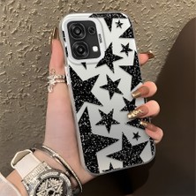 Ucuc Oppo A6 Pro 4g/5g Uyumlu Sert Akrilik Arka Silikon Kenar Lens Koruma Şık Baskı Kılıf