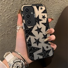 Ucuc Samsung Galaxy S25 Plus Uyumlu Sert Akrilik Arka Silikon Kenar Lens Koruma Şık Baskı Kılıf