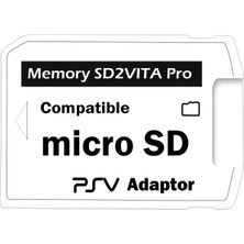 Pop Konsol Sd2Vita Ps Vita Modeller için Hafıza Kartı Adaptörü