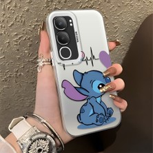 Ucuc Vivo Y19S 4G/Y19S Pro Uyumlu Sert Akrilik Arka Silikon Kenar Lens Koruma Şık Baskı Kılıf