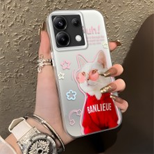 Ucuc Xiaomi Poco X6 Uyumlu Sert Akrilik Arka Silikon Kenar Lens Koruma Şık Baskı Kılıf