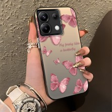 Ucuc Xiaomi Poco X6 Uyumlu Sert Akrilik Arka Silikon Kenar Lens Koruma Şık Baskı Kılıf