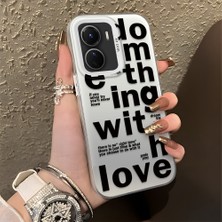 Ucuc Vivo Y56 Uyumlu Sert Akrilik Arka Silikon Kenar Lens Koruma Şık Baskı Kılıf